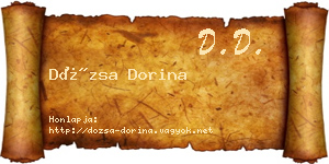Dózsa Dorina névjegykártya